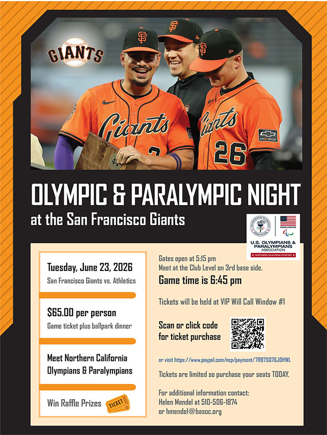 Olympic Night at the SF Giants